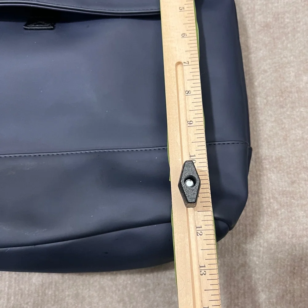Hunter Target Rubber Backpack Navy Blue Water Resistant Unisex Adjustable Straps